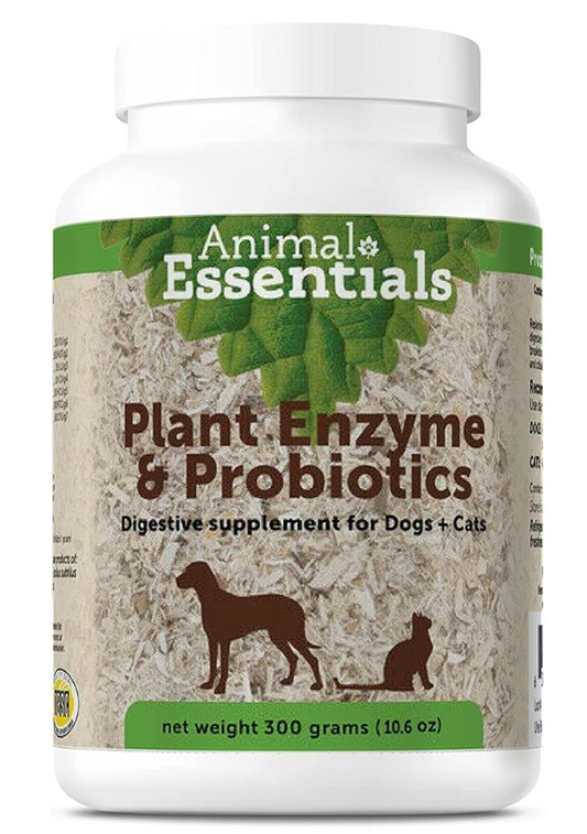 Animal Essentials Plant Enzyme & Probiotics - Digestive Enzymes for Dogs & Cats, Probiotics